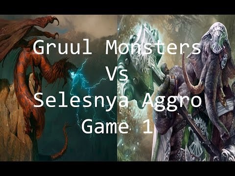 Gruul Monsters vs Selesnya Aggro [G1] - Gameplay (Born of the Gods Standard)