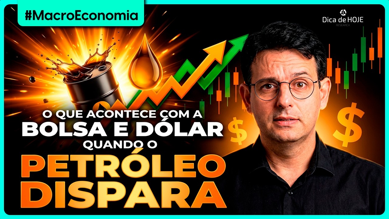 O que acontece com a BOLSA e o DÓLAR quando o PETRÓLEO dispara