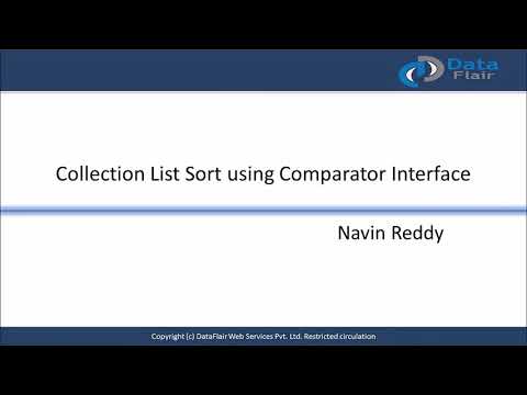 Java Collection List Sort Using Comparator Interface
