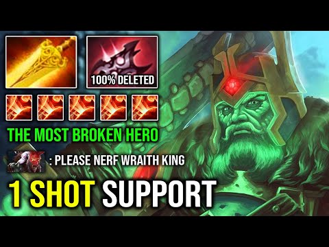 ARMLET WRAITH KING IS BACK 1 Shot Support Like a Boss with Crazy 260% Critical Strike Immortal DotA2