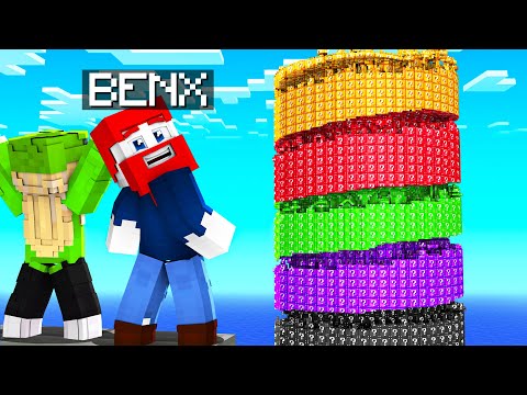 Wir rennen für Lucky Blöcke in Minecraft