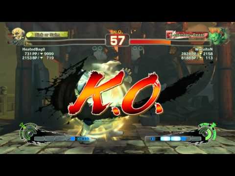 SSFIV AE - HatedBag0 (Gouken) vs WaruitoN (Blanka) ranked match