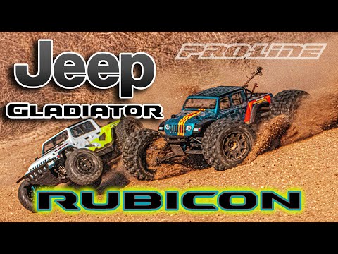 Pro-Line Jeep Gladiator Rubicon Clear Body for SC and 1:8 MT