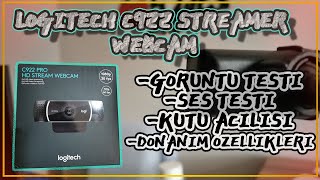 LOGİTECH C922 PRO WEBCAM DETAYLI İNCELEME GÖRÜNTÜ VE SES TESTİ