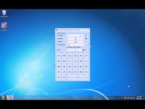 Use Computer Keyboard As MIDI Musical Instruments Software