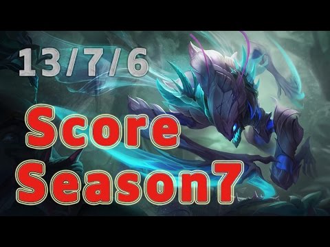 KT Rolster Score Kha'Zix Jungle vs Leesin Patch 7.7