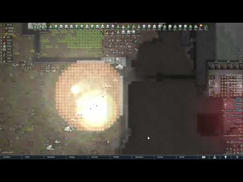 Rimworld - Endgame mech raid vs 4 Antigrain warheads