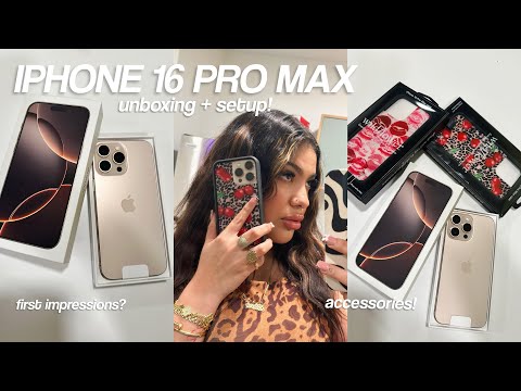 iPHONE 16 PRO MAX UNBOXING  *DESERT TITANIUM 1TB*