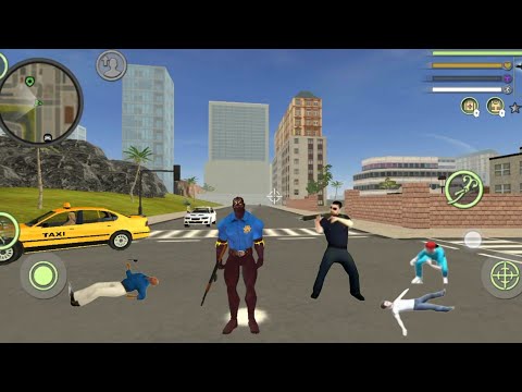 Panther Police Rope Hero Vice Town Crime Simulator #3 - Android Gameplay