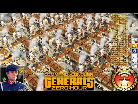 China Nuke | 1vs7 Tank Infantry USA Toxin | Command & Conquer Generals Zero Hour