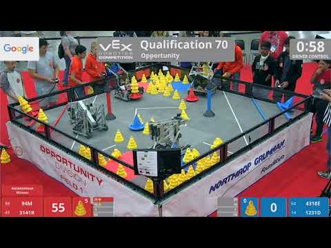 2018 VRC-MS Oppo Q70 - 94M 3141R vs 4318E 1231D - 91 to 80