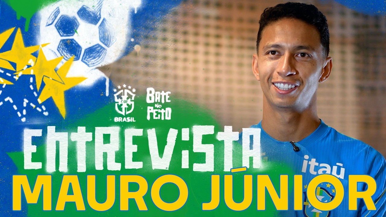 MAURO JÚNIOR FESTEJA 1ª CHANCE NA SELEÇÃO PRINCIPAL: "SENTIMENTO QUE NÃO CABE EM MIM"