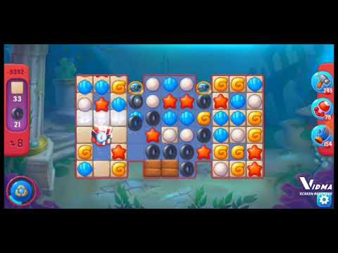 Fishdom. 9392 hard level no boosters and diamonds. 16 moves