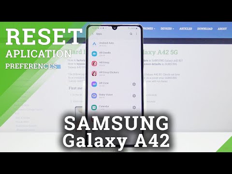 How to Manage App Preferences in Samsung Galaxy A42 - Reset App Preferences