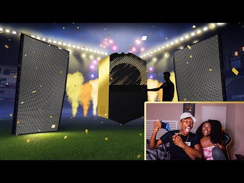 YESS INFORM WALKOUT IN A PACK!! FIFA 18 PACK OPENING WITH MY GIRLFRIEND!!