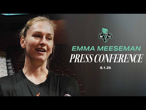 Emma Meesseman on Joining the Liberty | Practice Media Availability | August 1, 2025