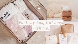 PACK MY HOSPITAL BAGS WITH ME! 2024