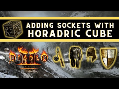 How To Add Sockets To Your Items Using The HORADRIC CUBE in Diablo 2 Resurrected
