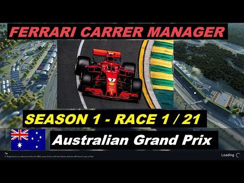 F1 2018 Manager Career | #1 | GP Australia | CRASH Kimi and SAFETY CAR!!!