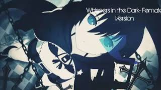 Nightcore: Whispers in The Dark- Female Version