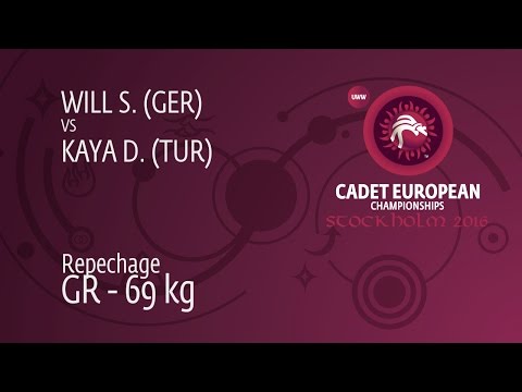 Repechage GR - 69 kg: S. WILL (GER) df. D. KAYA (TUR), 5-4