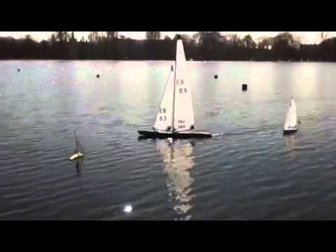 10 Rater and Micro Magic on the Round Pond in London