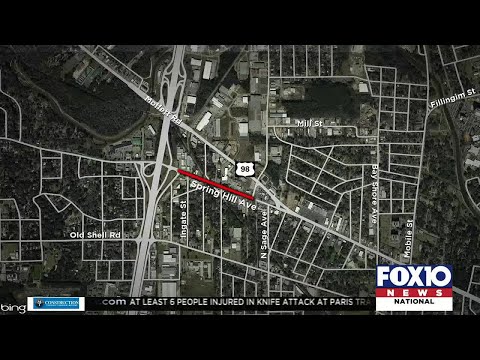 Springhill Avenue at I-65 to close for railroad work