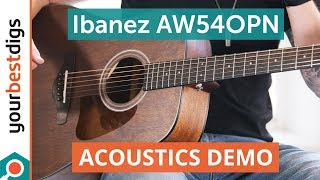 Video thumbnail for Ibanez AW54OPN Guitar - Acoustics Demo by Your Best Digs