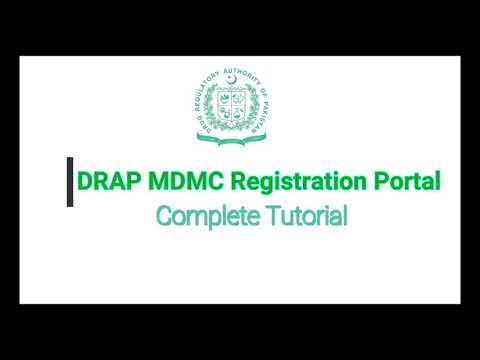 DRAP - MDMC Signup / Registration Process