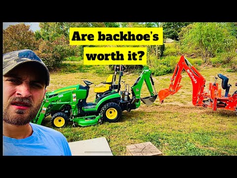 Are Backhoe's for Sub-Compact Tractors Worth it? John Deere 260B and Kubota BH77