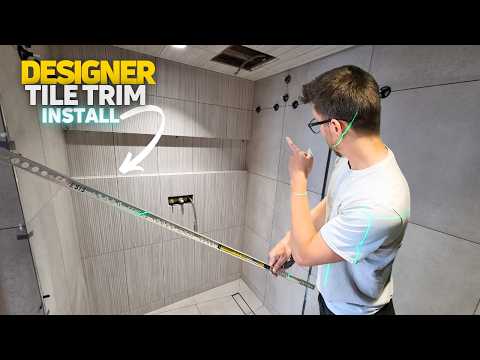 Designer Tile Trim For a Modern Niche Feature Wall | Pro Guide