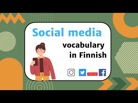 Social media vocabulary in Finnish