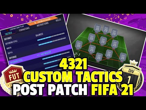 FIFA 21 *NEW* META PRO PLAYER 4321 CUSTOM TACTICS & PLAYER INSTRUCTIONS POST PATCH!! | FUT 21!!