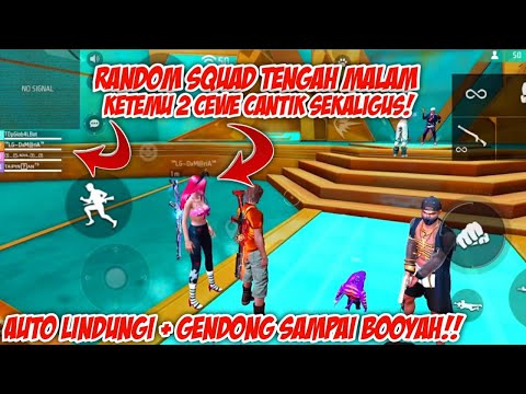 TOP GLKBAL BOT SQUAD RANDOM KETEMU 2 CEWE CANTIK YA AUTO KELUARIN SKILL BG MR 070!! Garena FreeFire