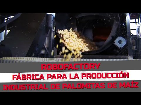 , title : 'RoboFactory - fábrica para la producción industrial de palomitas de maíz'