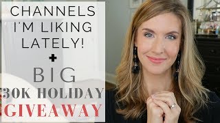 HUGE HOLIDAY GIVEAWAY + SHARE THE LOVE | CHANNELS I'VE BEEN LOVING