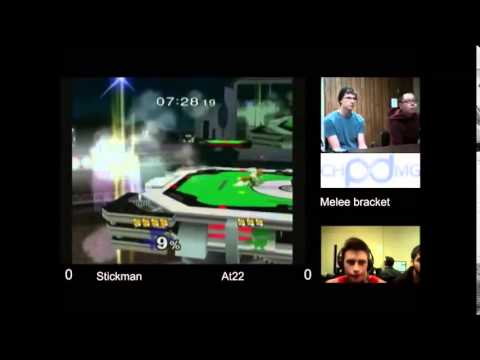 Chipdamage's TST9 - SSBM Bracket - Stickman(Fox) vs AT22(Falco, Fox)