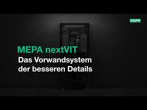 MEPA nextVIT - Das Vorwandsystem der besseren Details