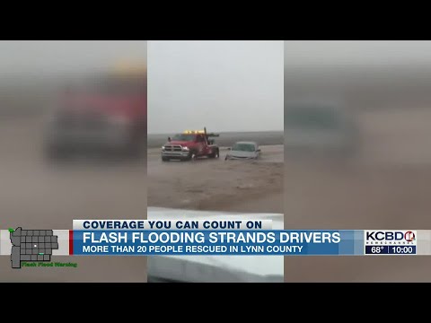 Drivers rescued from Lynn County flooding