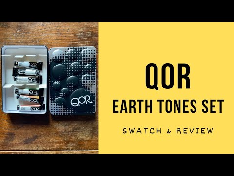 QOR Earth Colors Watercolor Set | Swatch and Review | You should try this watercolor paint!