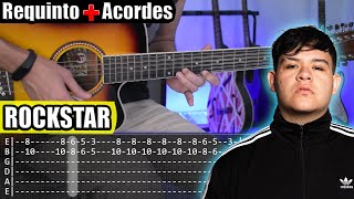 Rockstar - Junior H - Requinto + Acordes | TABS | Tutorial Guitarra