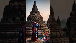 Download lagu Superheroes at the Borobudur temple #youtubeshorts mp3