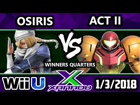 S@X 235 Smash 4 - Osiris (Sheik) Vs. Act II (Samus) - SSB4 Winners Quarters - Smash for Wii U.
