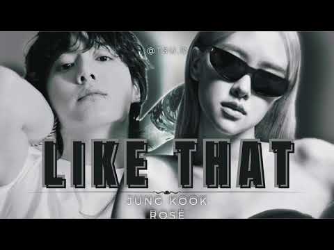 Jungkook BTS and Rose BLACKPINK   Like That by BABYMONSTER AI COVER
