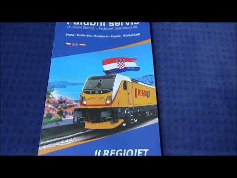 Train trip RegioJet 1047 Praha hlavní nádraži - Split