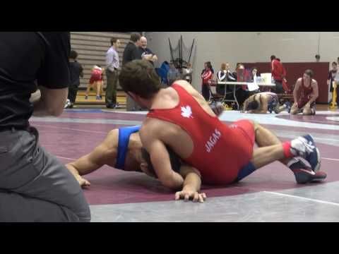 2016 McMaster Invitational FS57kg FINAL Marco Palermo (Lakehead) vs Sam Jagas (Brock)