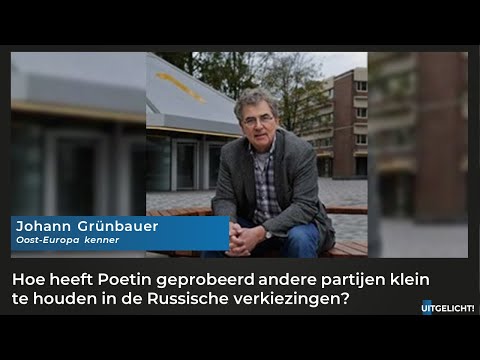 Uitgelicht! 20 september 2021 - Johann Grünbauer over de Russische verkiezingen