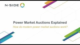 Webinar - episode 2: How do modern power market auctions work?