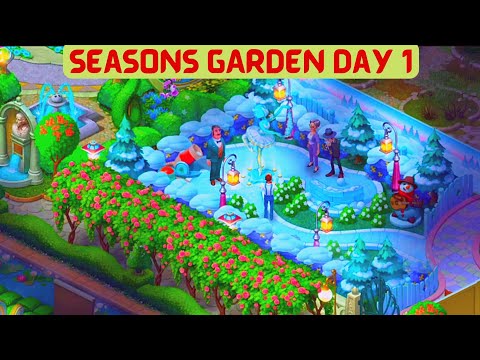 Gardenscapes: Restore Seasons Garden — Day 1 │Charles Stevens Garden │ Game-play Walk-through