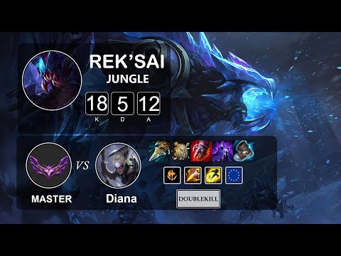 Jungle Rek'sai vs Diana - LOL EUW Master Season 12 Patch 12.2
